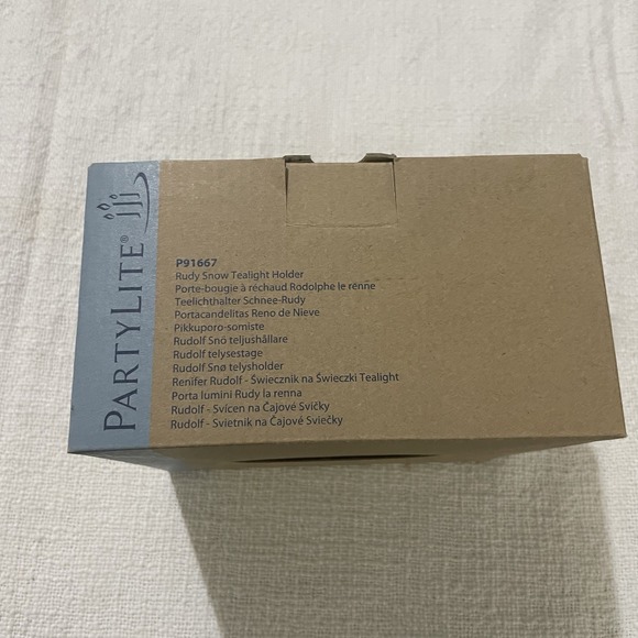 Partylite Rudy Snow Tealight Holder P91667 Cute Holiday Decor New Christmas - Picture 10 of 10